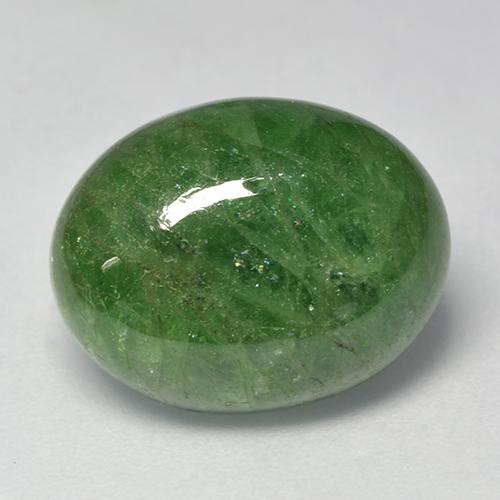 Granato Tsavorite Verde medio naturale da 9.63 ct, Taglio ovale, Traslucido