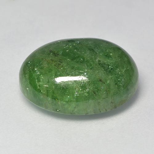 Granato Tsavorite Verde medio naturale da 9.63 ct, Taglio ovale, Traslucido