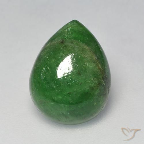 6.73ct Naturale Verde foresta Granato Tsavorite, Forma a pera, Traslucido
