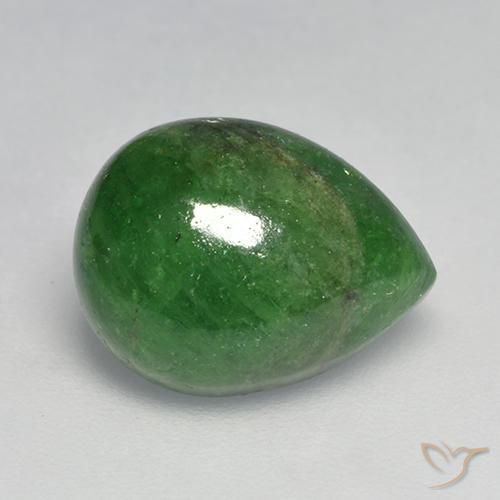 Granato Tsavorite Verde foresta naturale da 6.73 ct, Forma a pera, Traslucido