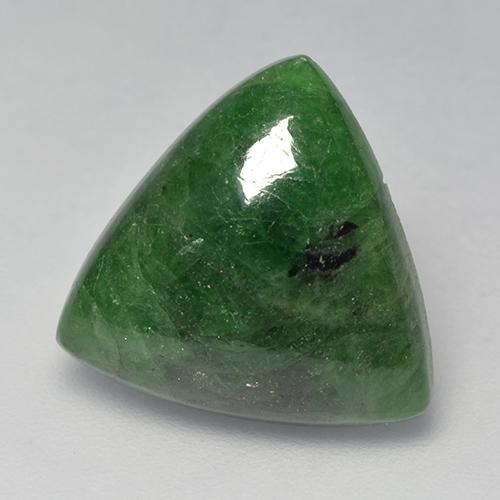 Granato Tsavorite Verde scuro naturale da 8.64 ct, Taglio trillion, Traslucido