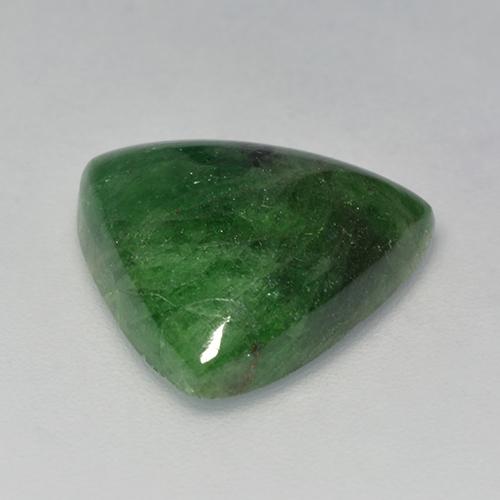 Granato Tsavorite Verde scuro naturale da 8.64 ct, Taglio trillion, Traslucido