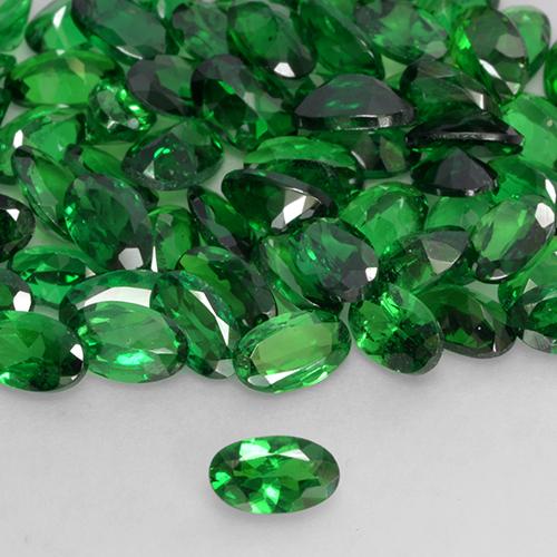 Granato Tsavorite Verde medio naturale da 0.23 ct, Ovale, VS