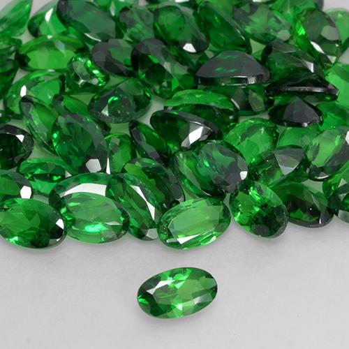 Granato Tsavorite Verde medio naturale da 0.23 ct, Ovale, VS