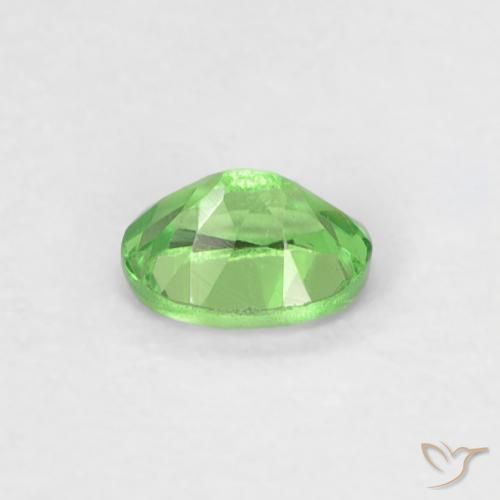 Granato Tsavorite Verde acceso naturale da 0.22 ct, Ovale, VVS