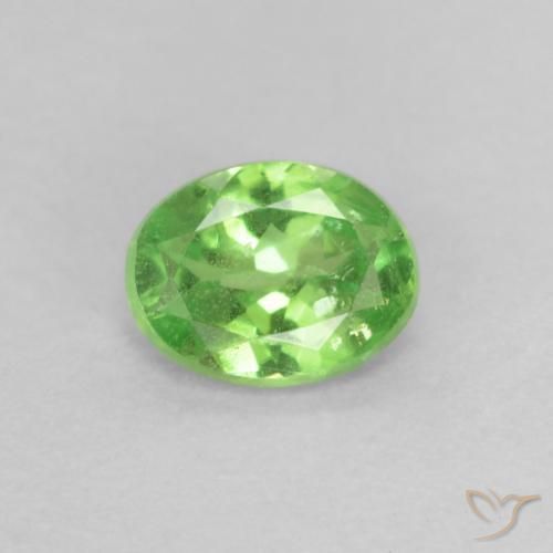 Granato tsavorite naturale verde da 0,20 ct, taglio ovale, VS