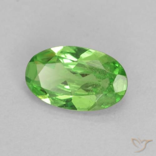 Granato Tsavorite Verde acceso naturale da 0.24 ct, Ovale, VS