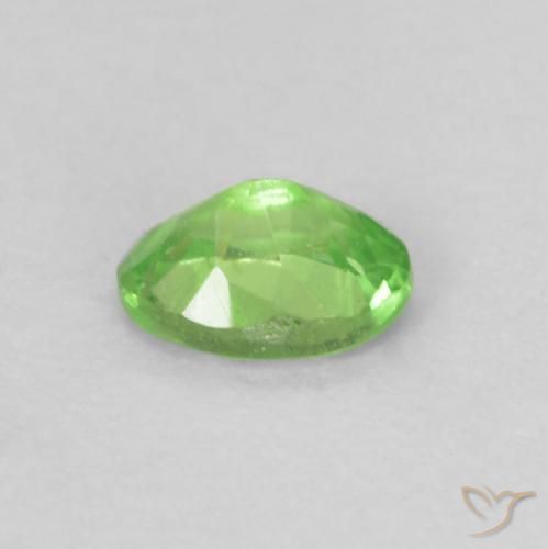 Granato tsavorite naturale verde da 0,20 ct, taglio ovale, VS