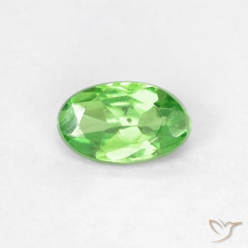 Granato Tsavorite Verde acceso naturale da 0.28 ct, Taglio ovale, VVS