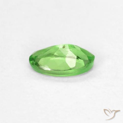 Granato Tsavorite Verde acceso naturale da 0.28 ct, Taglio ovale, VVS