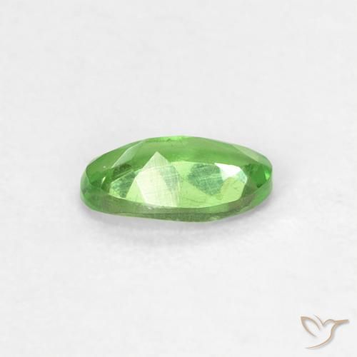 Granato Tsavorite Verde acceso naturale da 0.25 ct, Ovale, VVS-VS