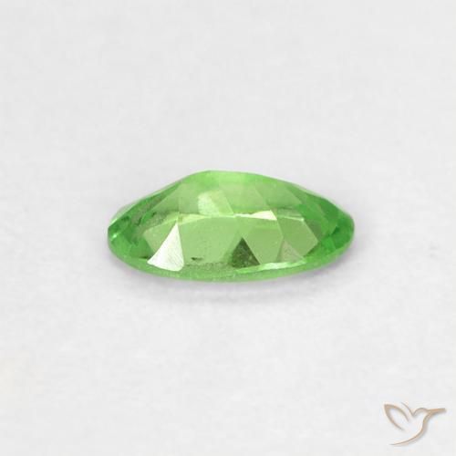 Granato Tsavorite Verde acceso naturale da 0.23 ct, Ovale, VVS-VS