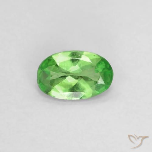 0.21ct Naturale Verde brillante Granato Tsavorite, Ovale, VVS