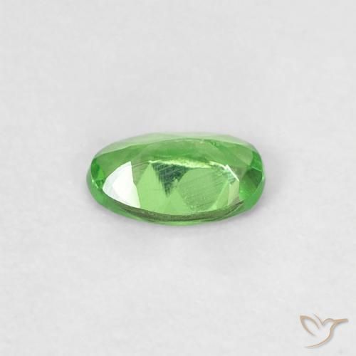 Granato Tsavorite Verde brillante naturale da 0.21 ct, Ovale, VVS