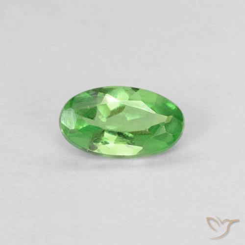 0.22ct Naturale Verde acceso Granato Tsavorite, Ovale, VVS
