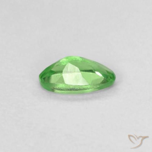 Granato Tsavorite Verde acceso naturale da 0.22 ct, Ovale, VVS