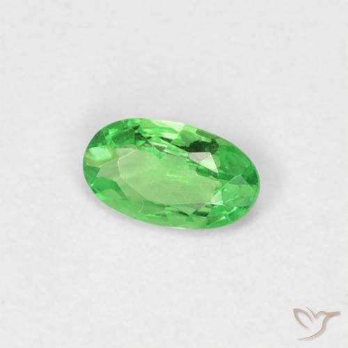 Granato tsavorite naturale verde da 0,20 ct, taglio ovale, VVS