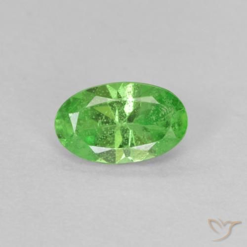 Granato Tsavorite Verde acceso naturale da 0.28 ct, Taglio ovale, VS