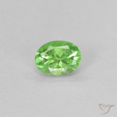0.18ct Naturale Verde acceso Granato Tsavorite, Ovale, VS