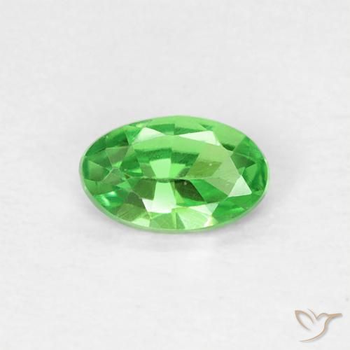 Granato tsavorite naturale verde da 0,22 ct, taglio ovale, VVS