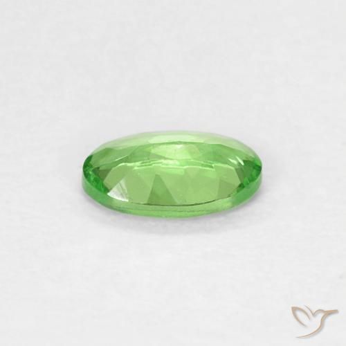 Granato Tsavorite Verde acceso naturale da 0.25 ct, Ovale, VVS