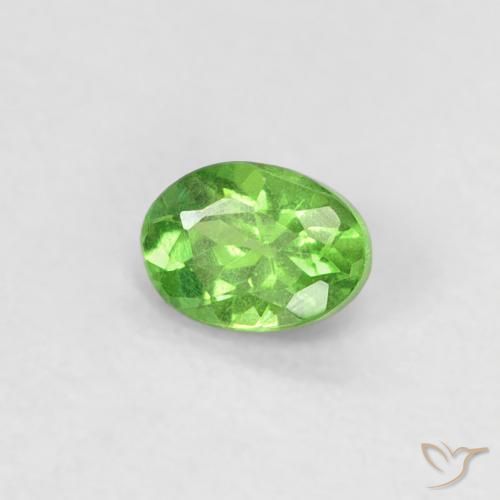 Granato Tsavorite Verde acceso naturale da 0.24 ct, Ovale, VS