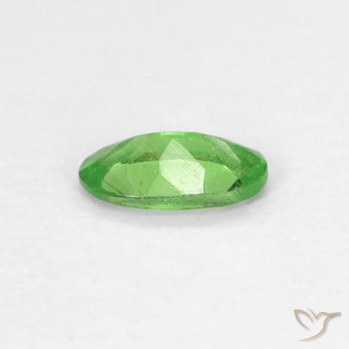 Granato tsavorite naturale verde da 0,22 ct, taglio ovale, VS
