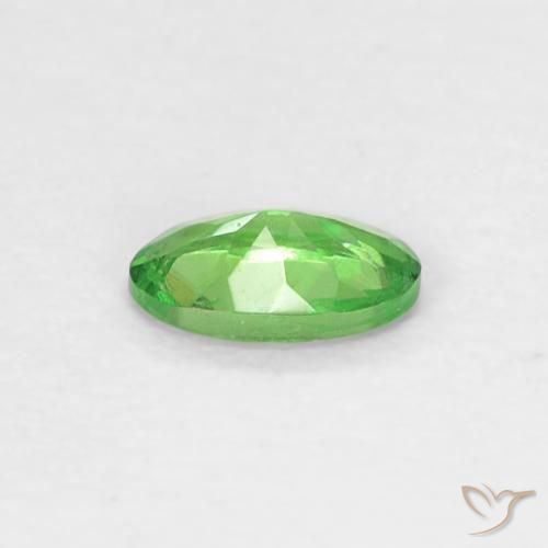 Granato tsavorite verde vivo naturale da 0,24 ct, taglio ovale, VS