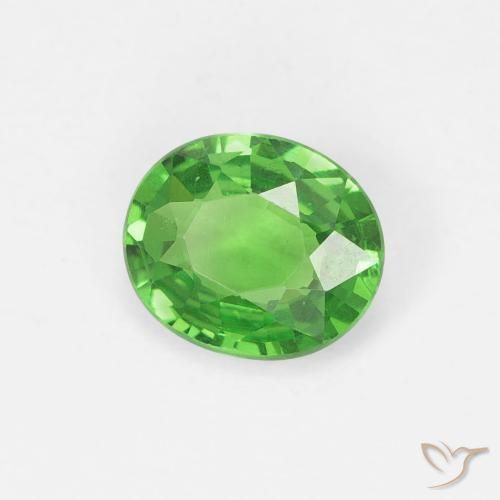 Granato Tsavorite Verde medio naturale da 0.71 ct, Ovale, VS