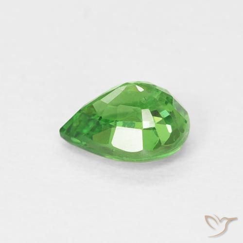 Granato Tsavorite Verde elettrico naturale da 0.79 ct, Forma a pera, VS