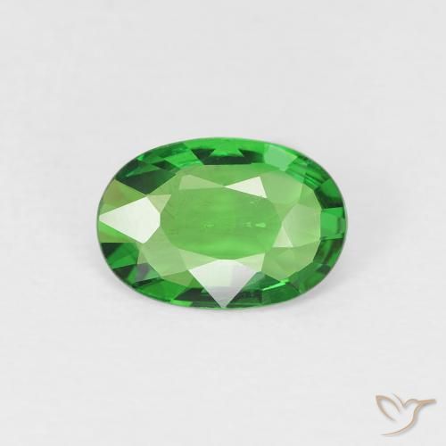 0.75ct Naturale Verde elettrico Granato Tsavorite, Ovale, VS