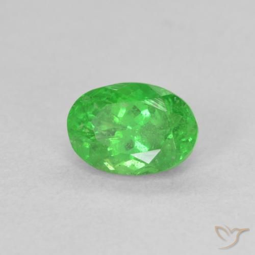 Granato Tsavorite Verde medio naturale da 1.15 ct, Ovale, VS-SI
