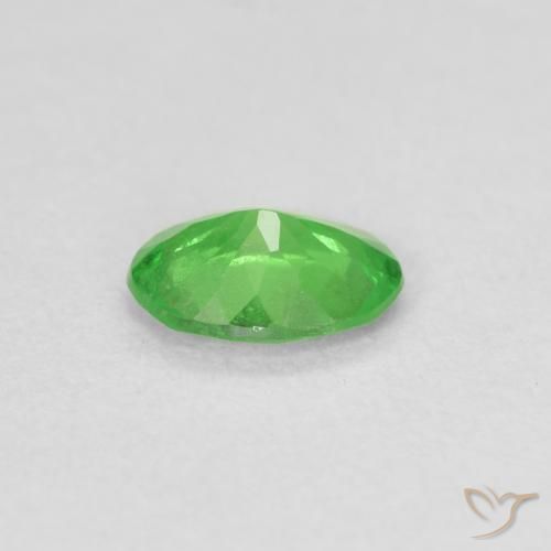 Granato Tsavorite Verde medio naturale da 0.71 ct, Ovale, VS-SI