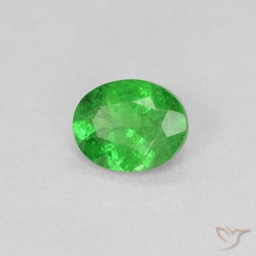 Granato Tsavorite Verde medio naturale da 0.74 ct, Ovale, VS-SI