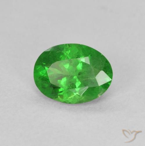 Granato Tsavorite Verde elettrico naturale da 1.10 ct, Ovale, VS-SI