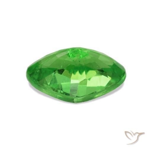 Granato Tsavorite Verde brillante naturale da 1.44 ct, A forma di cuore, VVS-VS