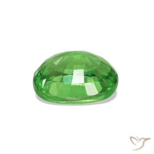 Granato Tsavorite Verde medio naturale da 1.38 ct, Taglio ovale, VS