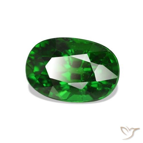 Granato Tsavorite Verde intenso naturale da 2.08 ct, Taglio ovale, VVS-VS