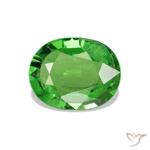 1.62ct Verde medio Granato Tsavorite, Ovale, VS