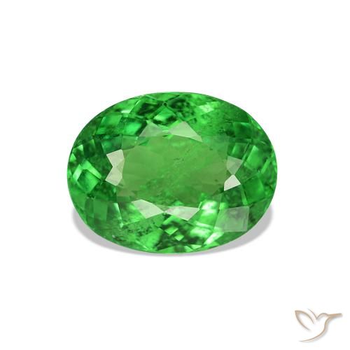 1.69ct Verde brillante Granato Tsavorite, Ovale, VS