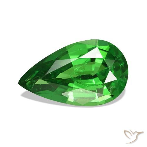 1.83ct Verde brillante Granato Tsavorite, Forma a pera, VS