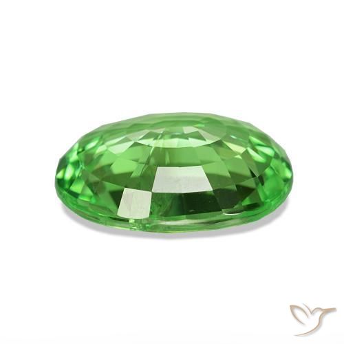 Granato Tsavorite Verde brillante naturale da 3.35 ct, Taglio ovale, VS-SI
