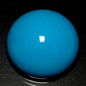 Turchese Blu naturale da 21.96 ct, Taglio rotondo, Opaco