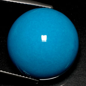 Turchese Blu naturale da 21.96 ct, Taglio rotondo, Opaco