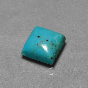 Turchese Blu naturale da 1.39 ct, Quadrato, Opaco