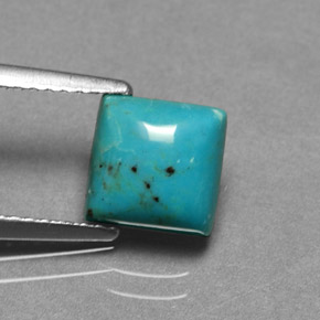 Turchese Blu naturale da 1.39 ct, Quadrato, Opaco