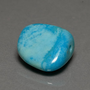 Turchese naturale blu da 3,83 ct, forma fantasia, opaco