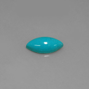 Turchese naturale blu da 0,76 ct, marchesa, opaco