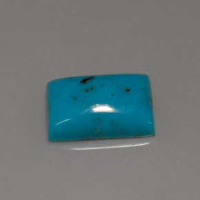 Turchese Blu naturale da 3.35 ct, Taglio a baguette, Opaco
