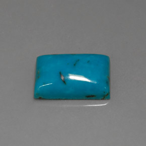 Turchese Blu naturale da 3.39 ct, Taglio a baguette, Opaco